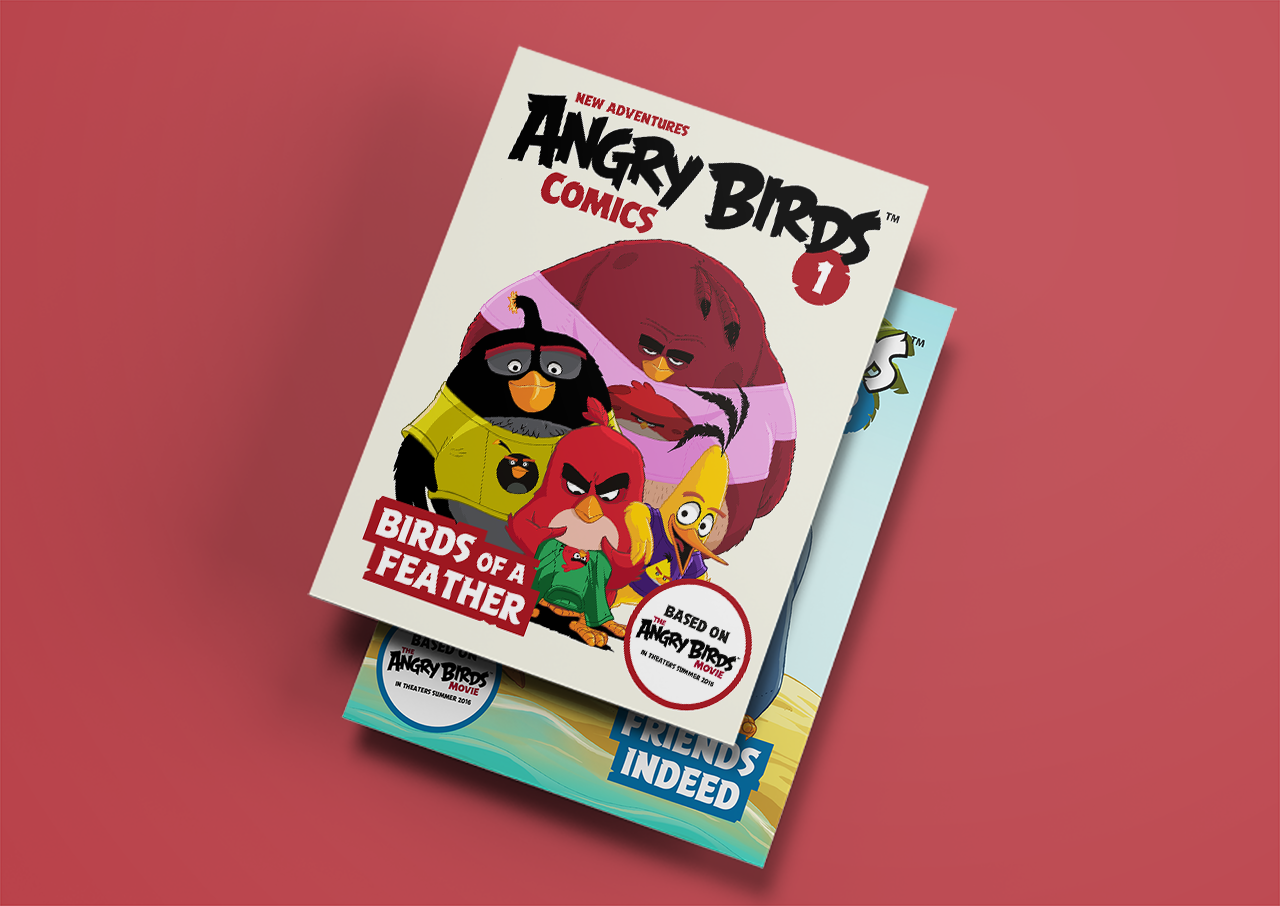 Angry Birds Movie Comics covers