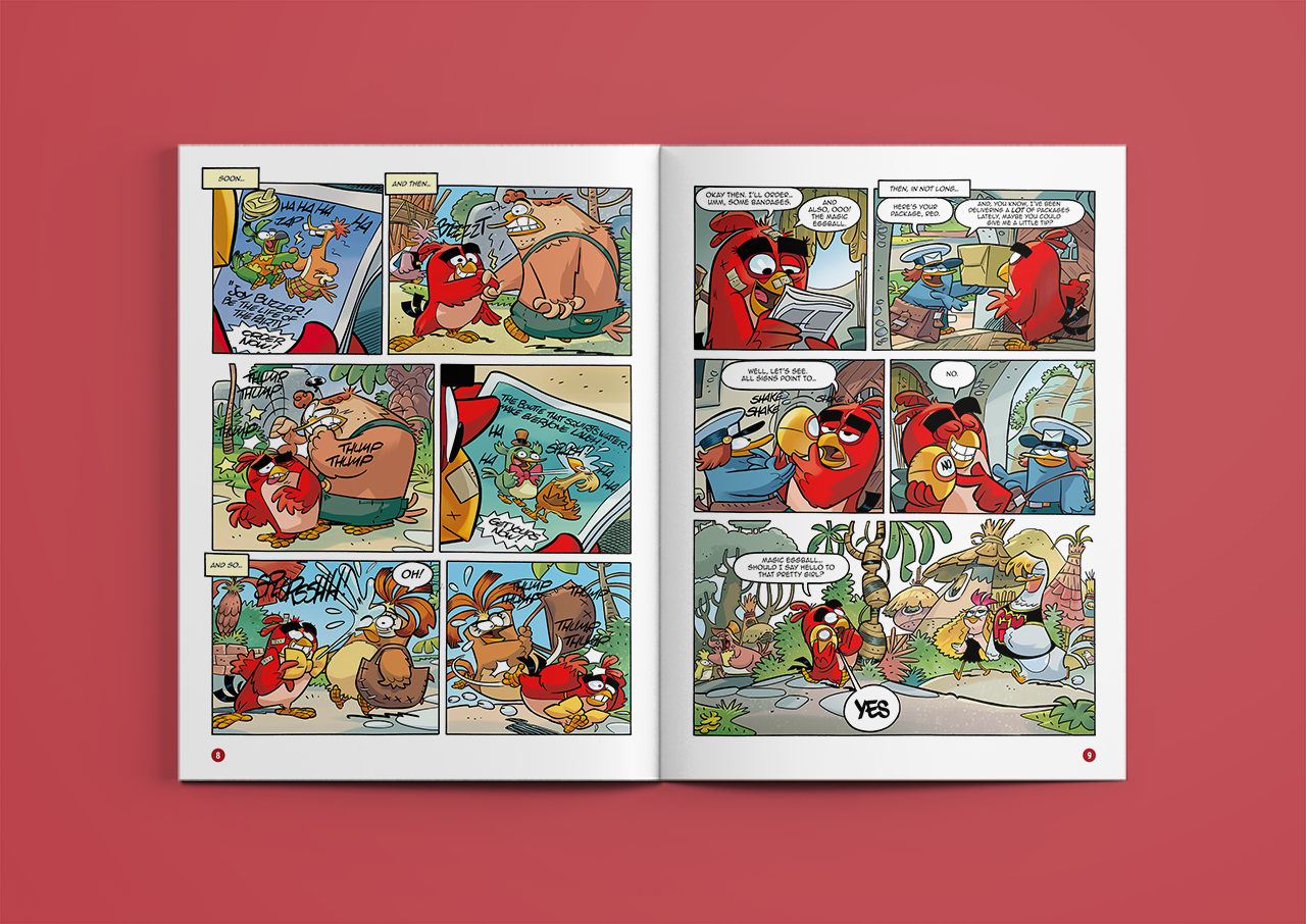 Angry Birds Movie Comics 1 spread