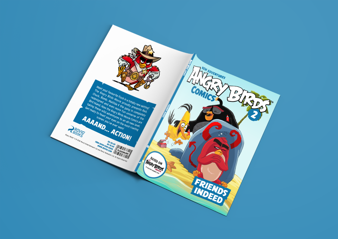 Angry Birds Movie Comics 2 both covers